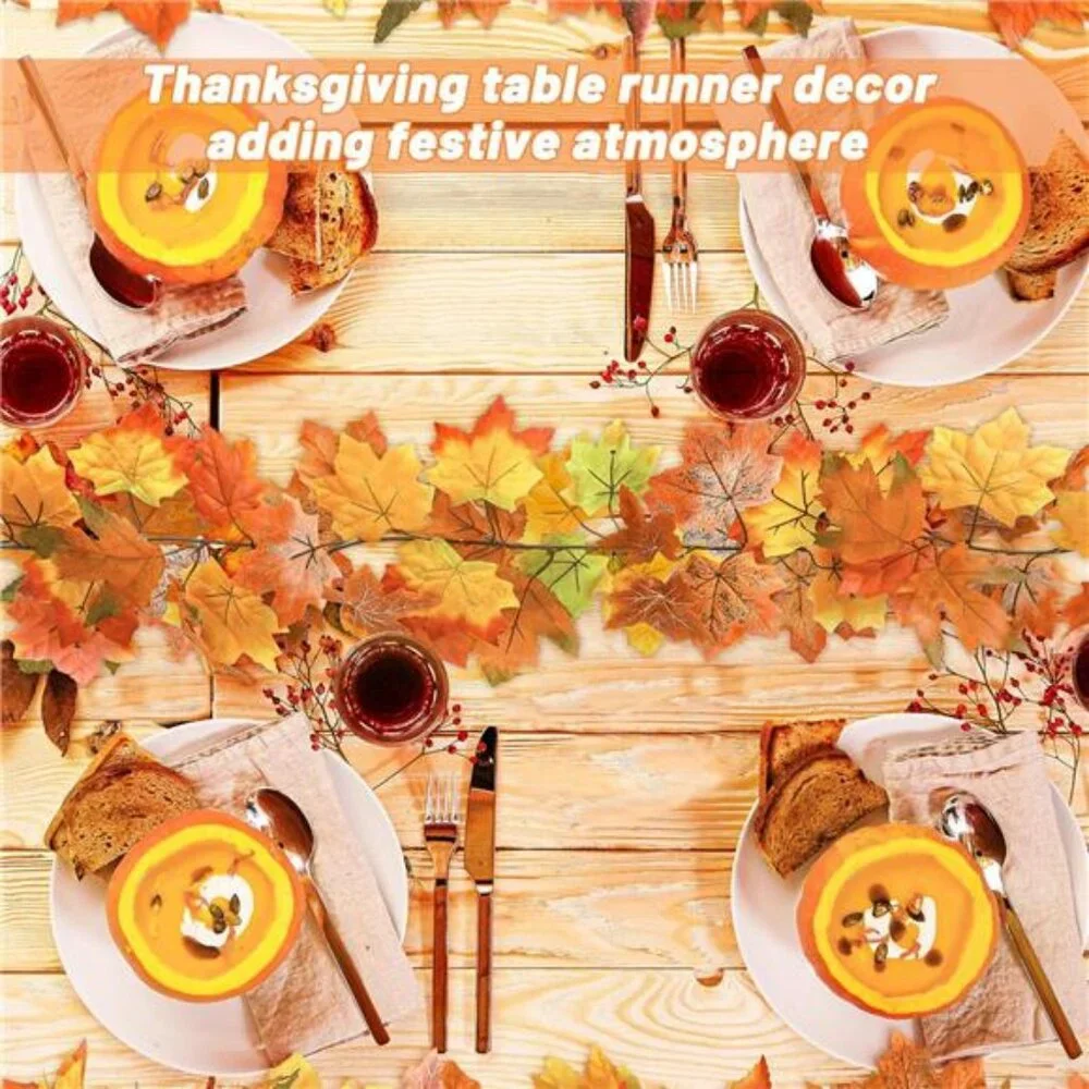 11.8FT Fall Decor, 2 Pack Fall Garland for Mantle, Fall Decorations for Home